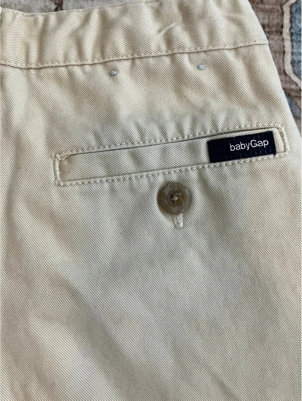 Baby Gap Toddler 5 Years Khaki Chino Trousers Flat Front Adjustable Waist
